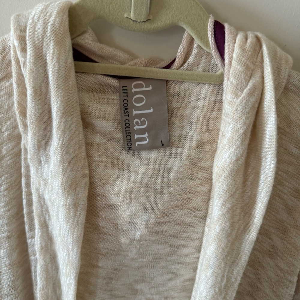 Anthropologie Dolan Left Coast Collection Hooded Open Cardigan - Picture 2 of 6